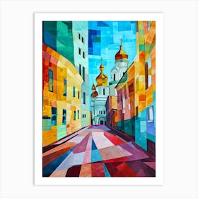 Street Of St Petersburg Art Print