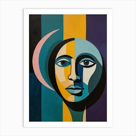 'Moon Face' Art Print