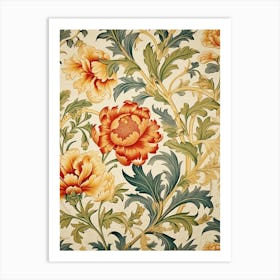 Floral Wallpaper Pattern Art Print