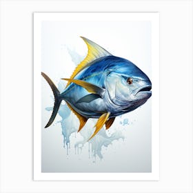 Blue Tuna Art Print