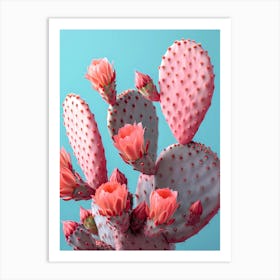 pink cactus iii Art Print