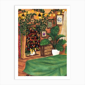 Bohemian Cottage Room Art Print Art Print