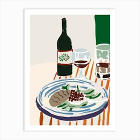 Dinner For Two Art Print