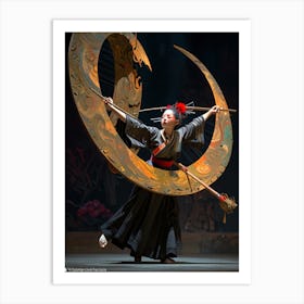 Asian Dancer 3 Art Print