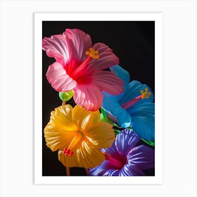 Bright Inflatable Flowers Hibiscus 1 Art Print
