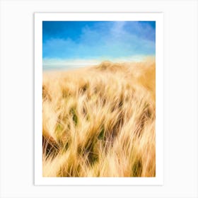 Sand Dune Grasses Art Print