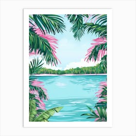 Tropical Background 8 Art Print