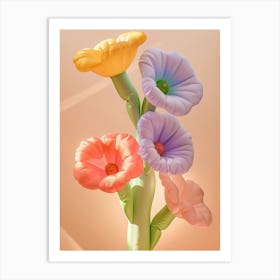 Dreamy Inflatable Flowers Hollyhock 3 Art Print