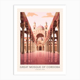 The Great Mosque Of Cordoba Spain Travel Poster Art Print