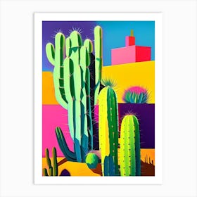 Trichocereus Cactus Modern Abstract Pop Art Print