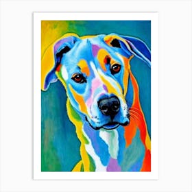 Ibizan Hound Fauvist Style Dog Art Print