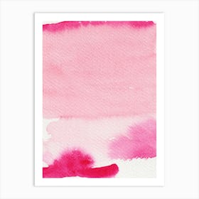 Abstract Watercolor Pink Art Print