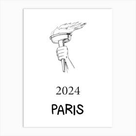 Paris 2024 Olympics logo is a sophisticated and distinctive work of art. Decorate the place as you wish.3 Art Print