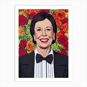 Carol Burnett Illustration Movies Art Print