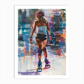 Roller Girl 4 Art Print