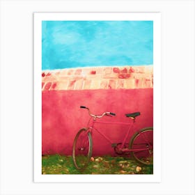 Colour Connected Bicycle Art Print