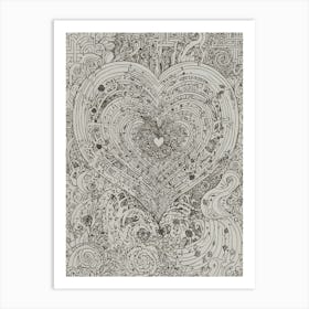 Heart Of Music Art Print