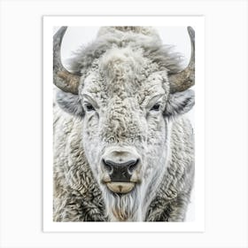 Bison Canvas Print Art Print