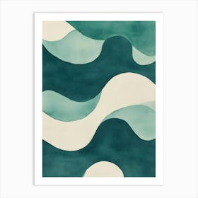 Abstract Wave Painting Art Print