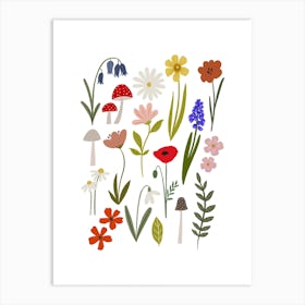 Forest Flowers Art Print