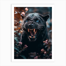 Black Panther Roar Art Print