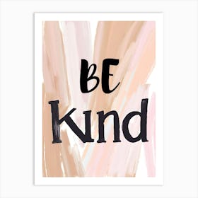 Be Kind Neutral Nursery Kids Word Poster