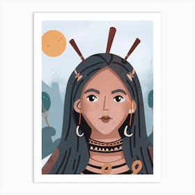 Native American Woman Art Print