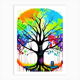 Rainbow Tree Of Life Art Print