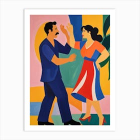 Latin Dancers 1 Art Print