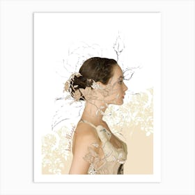 Beige Art Print