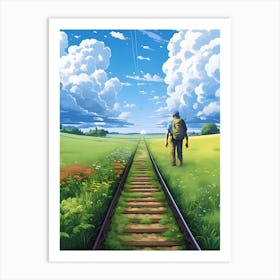Train Tracks Art Print