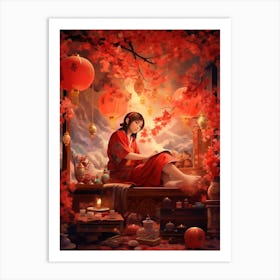 The Year Of The Dragon Illustration 5 Art Print