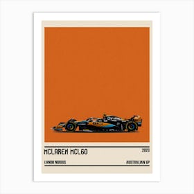 Mclaren Mcl60 Mercedes F1 6 Australian Gp Melbourne 2023 Lando Norris Art Print