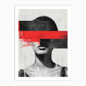 Woman Masked Art Print