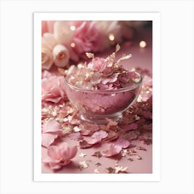 Pink Confetti Art Print