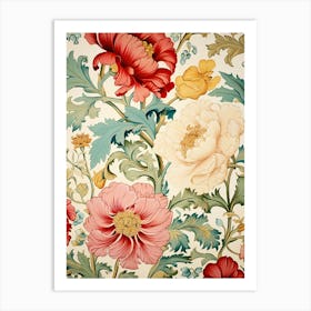 Floral Wallpaper 71 Art Print