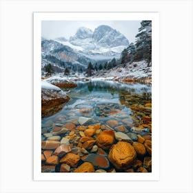 Lake In The Mountains 27 Art Print