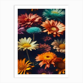 Colorful Flowers Art Print