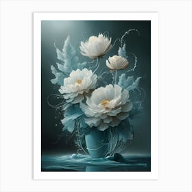 Flowers In A Vase 55 Art Print