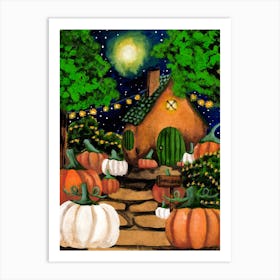 Hallow Eve Pumpkin Season Art Print