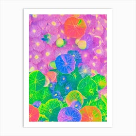 Kiwano Risograph Retro Poster Fruit Art Print