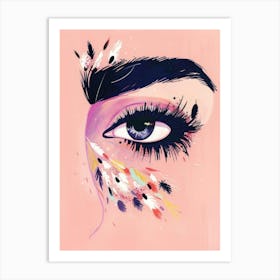 Feathered Eye Art Print