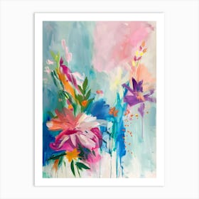 Abstract Floral Painting 26 Art Print