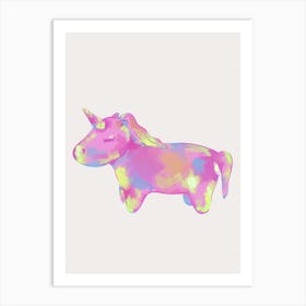 Unicorn pink Art Print