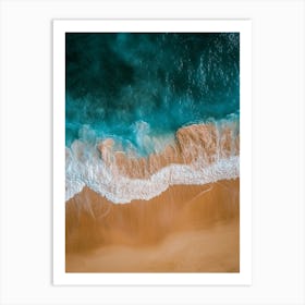 Aerial View Of A Beach 50 Art Print