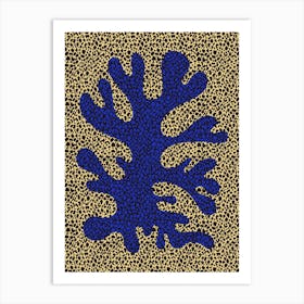 Blue And Yellow Coral Study Art Print