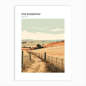 The Ridgeway England 1 Hiking Trail Landscape Poster Art Print