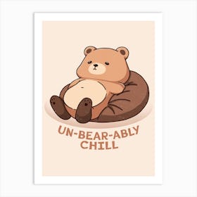 Chill Bear Art Print