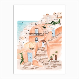Santorini Art Print