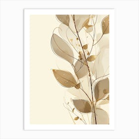 Abstract Leaves 2 Art Print